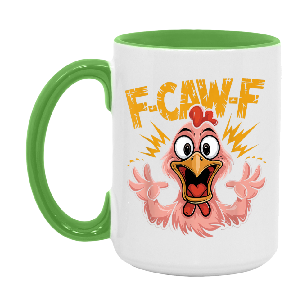 F Caw F Mug, Funny Bird Coffee Mug, 11Oz Or 15Oz Ceramic Cup