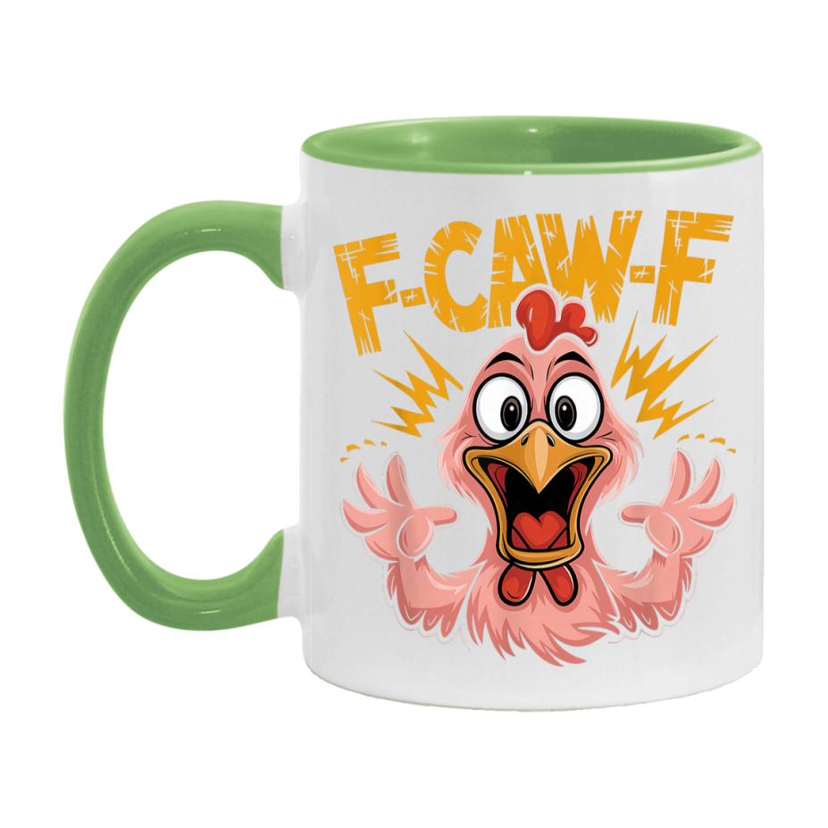 F Caw F Mug, Funny Bird Coffee Mug, 11Oz Or 15Oz Ceramic Cup