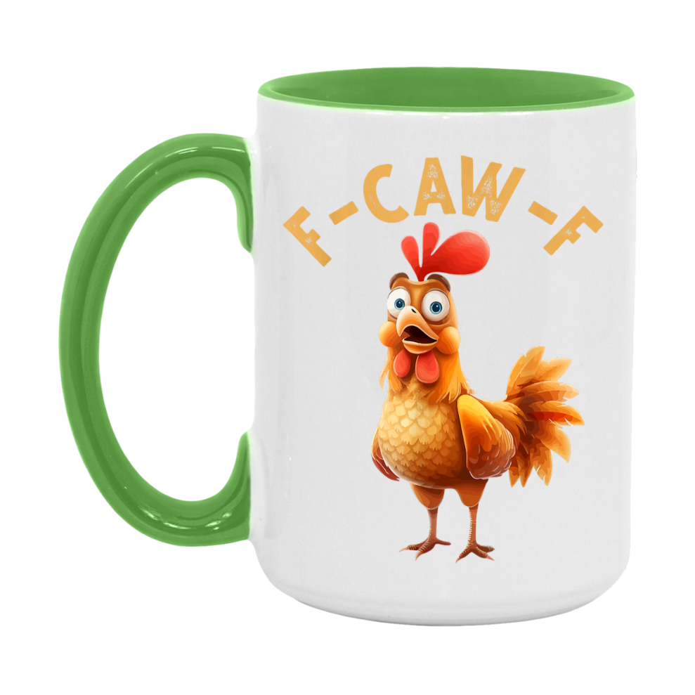 F Caw F Mug, Funny Bird Coffee Mug, 11Oz Or 15Oz Ceramic Cup