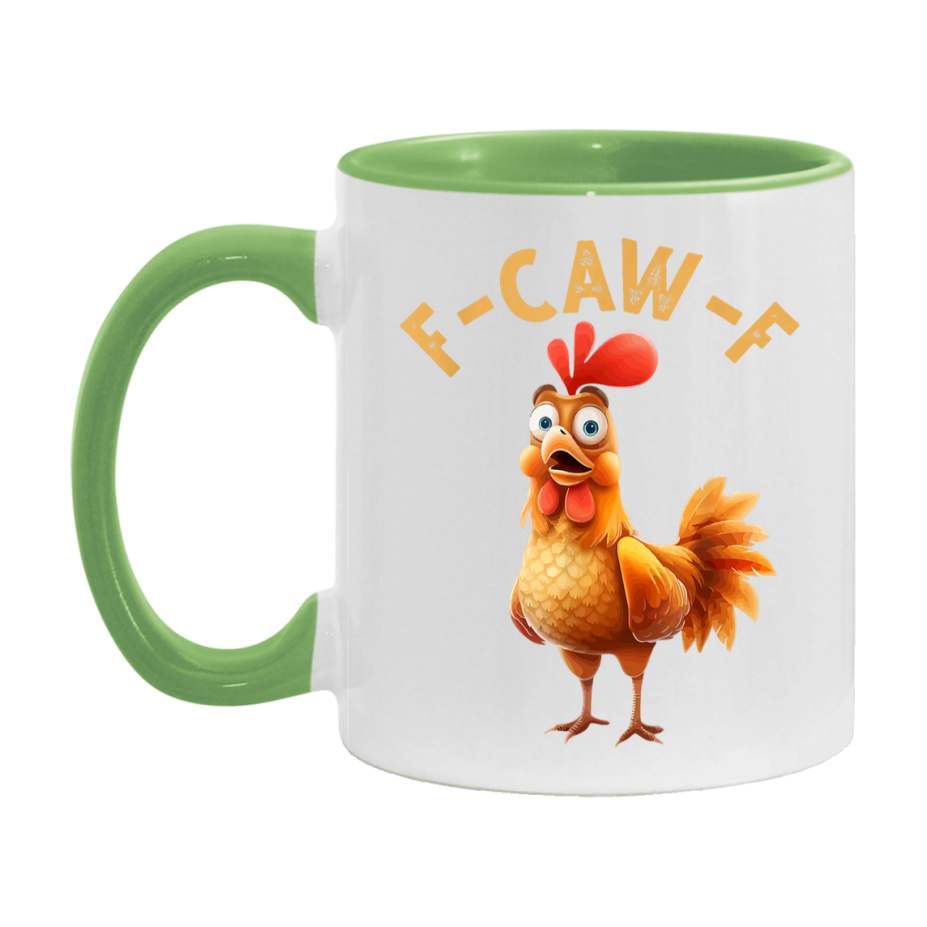 F Caw F Mug, Funny Bird Coffee Mug, 11Oz Or 15Oz Ceramic Cup