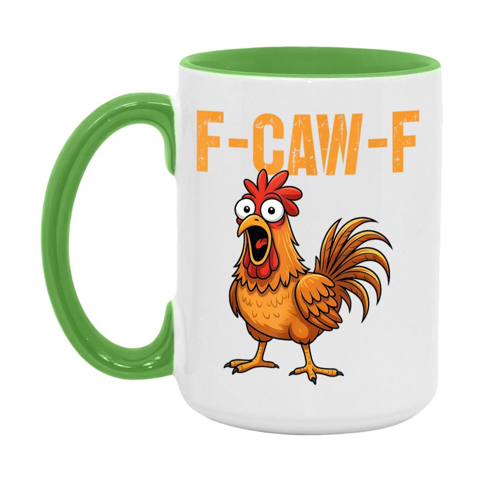 F Caw F Mug, Funny Bird Coffee Mug, 11Oz Or 15Oz Ceramic Cup