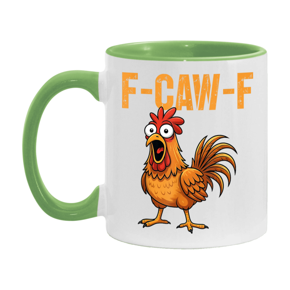 F Caw F Mug, Funny Bird Coffee Mug, 11Oz Or 15Oz Ceramic Cup