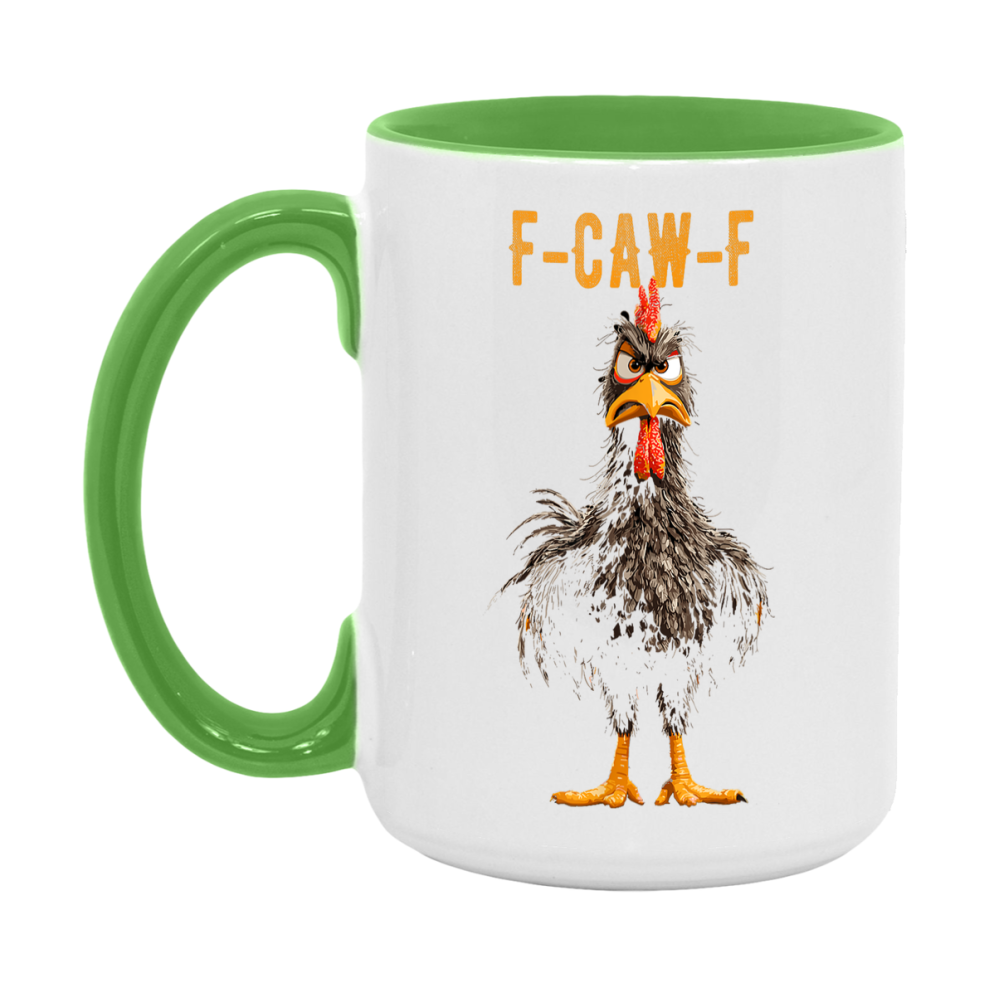 F Caw F Mug, Funny Bird Coffee Mug, 11Oz Or 15Oz Ceramic Cup