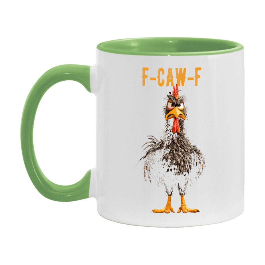 F Caw F Mug, Funny Bird Coffee Mug, 11Oz Or 15Oz Ceramic Cup