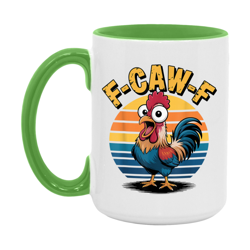 F Caw F Mug, Funny Bird Coffee Mug, 11Oz Or 15Oz Ceramic Cup