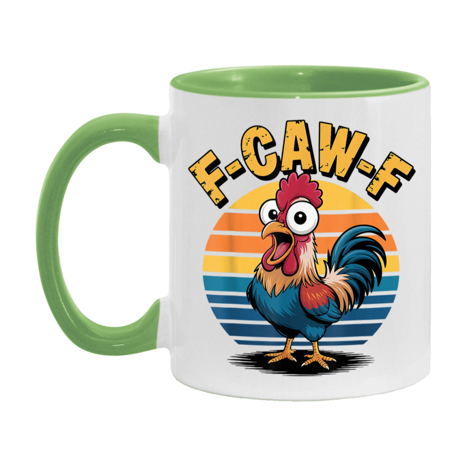 F Caw F Mug, Funny Bird Coffee Mug, 11Oz Or 15Oz Ceramic Cup