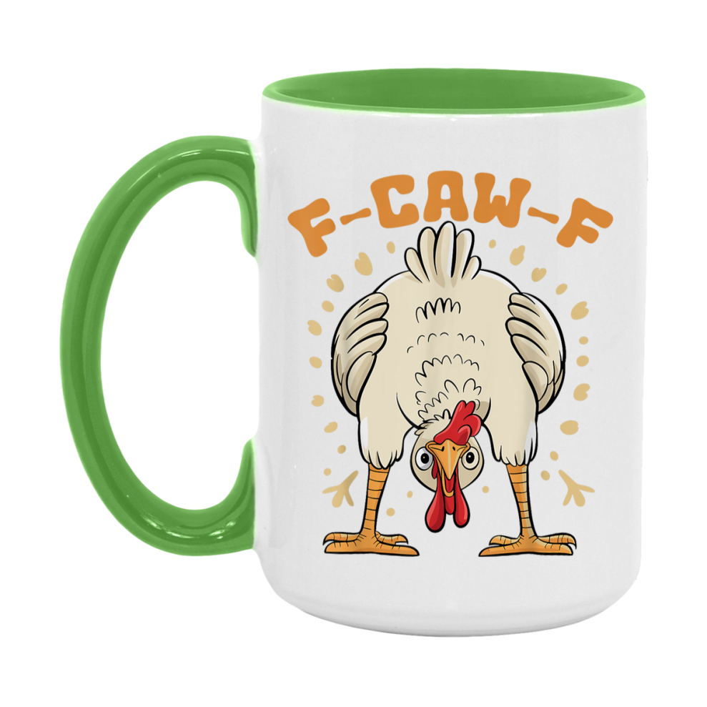 F Caw F Mug, Funny Bird Coffee Mug, 11Oz Or 15Oz Ceramic Cup