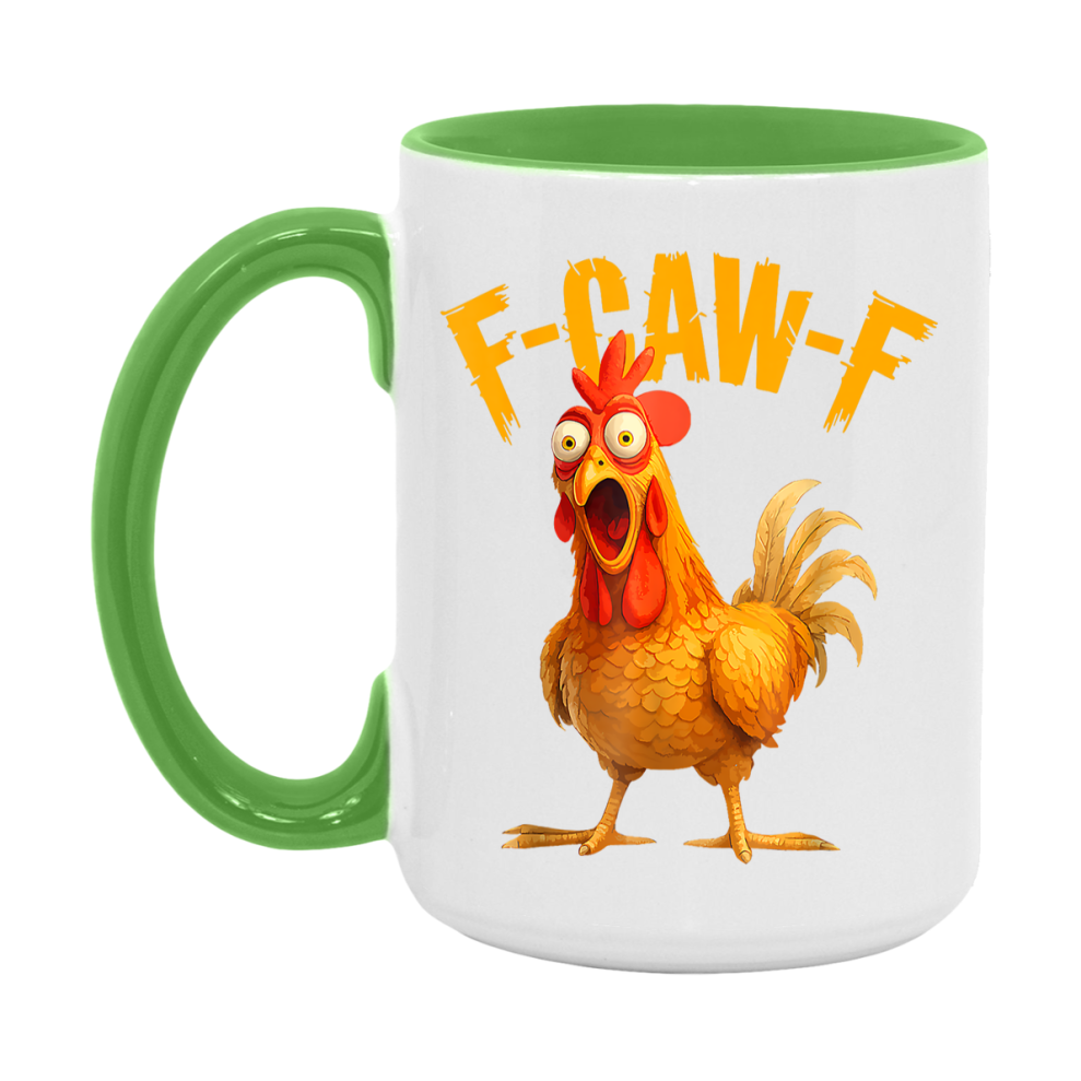 F Caw F Mug, Funny Bird Coffee Mug, 11Oz Or 15Oz Ceramic Cup