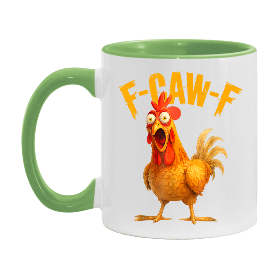 F Caw F Mug, Funny Bird Coffee Mug, 11Oz Or 15Oz Ceramic Cup