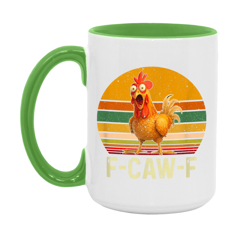 F Caw F Mug, Funny Bird Coffee Mug, 11Oz Or 15Oz Ceramic Cup