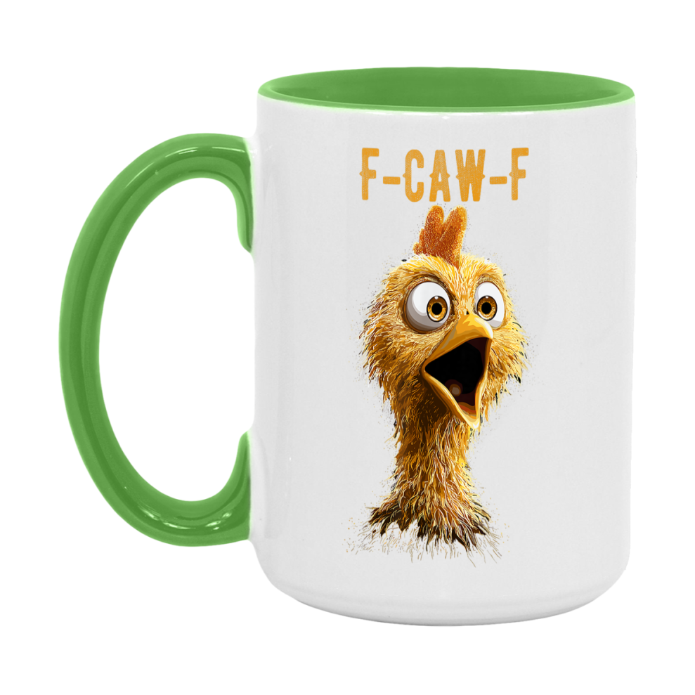 F Caw F Mug, Funny Bird Coffee Mug, 11Oz Or 15Oz Ceramic Cup