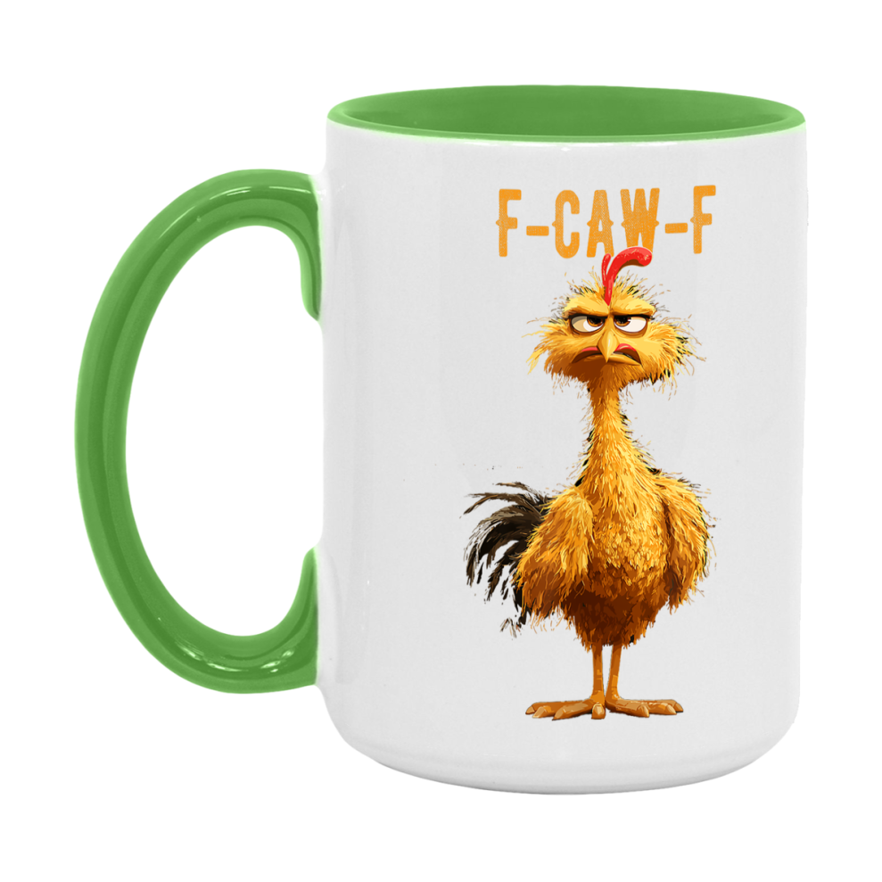 F Caw F Mug, Funny Bird Coffee Mug, 11Oz Or 15Oz Ceramic Cup