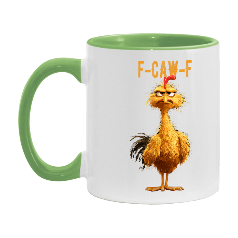F Caw F Mug, Funny Bird Coffee Mug, 11Oz Or 15Oz Ceramic Cup