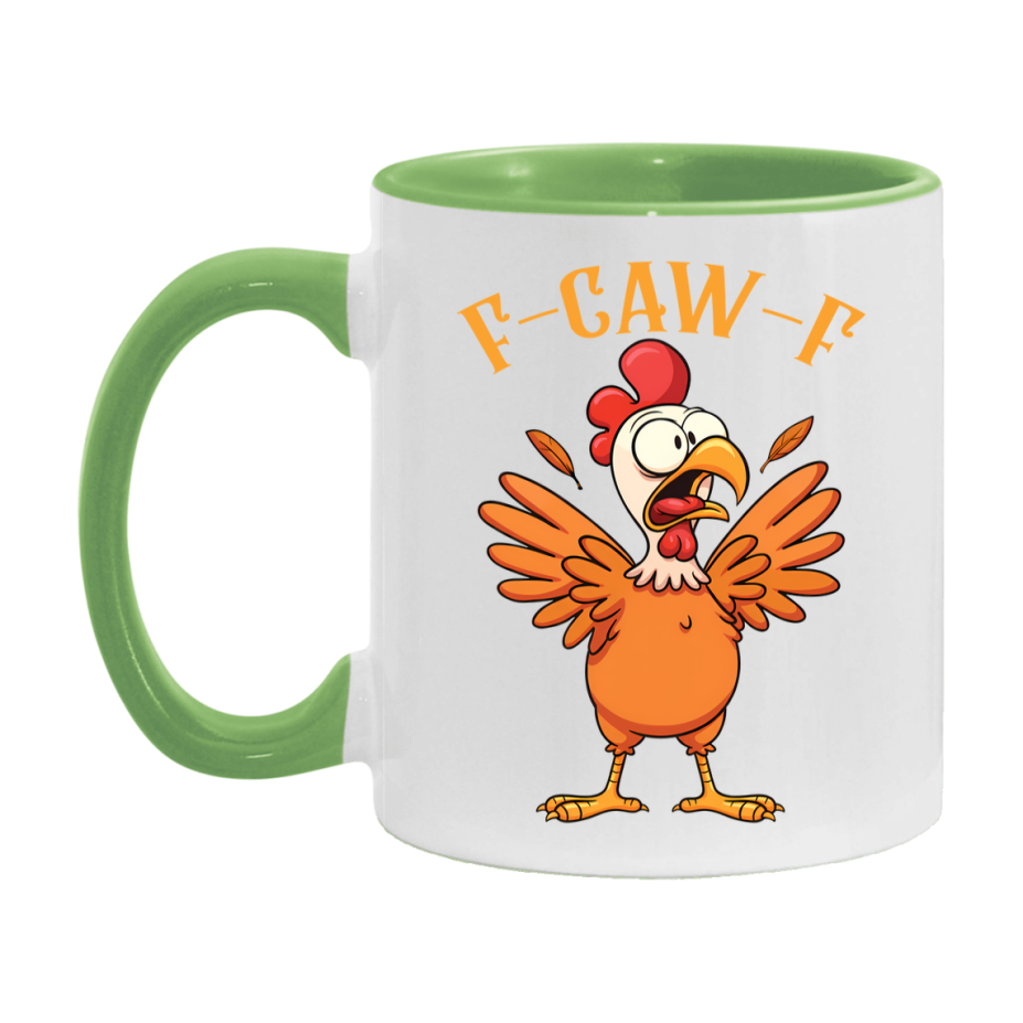 F Caw F Mug, Funny Bird Coffee Mug, 11Oz Or 15Oz Ceramic Cup