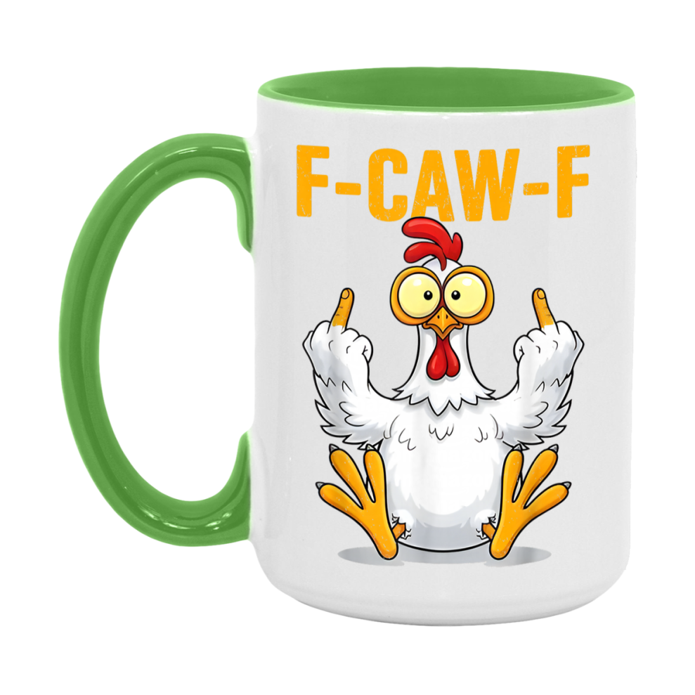 F Caw F Mug, Funny Bird Coffee Mug, 11Oz Or 15Oz Ceramic Cup