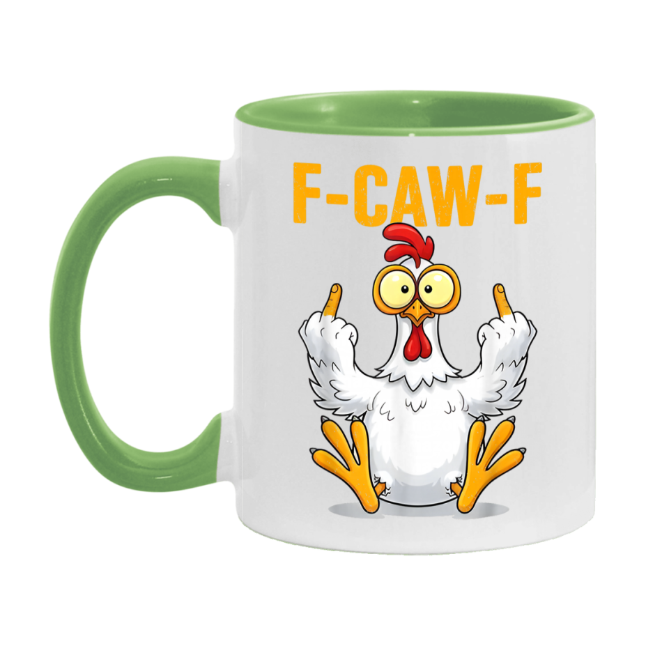 F Caw F Mug, Funny Bird Coffee Mug, 11Oz Or 15Oz Ceramic Cup