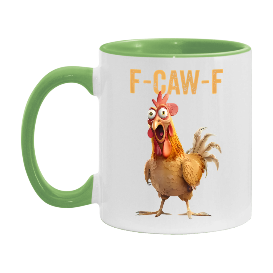 F Caw F Mug, Funny Bird Coffee Mug, 11Oz Or 15Oz Ceramic Cup
