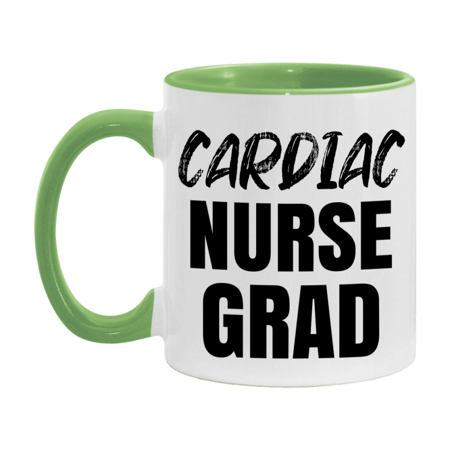 Cardiac Nurse Grad Coffee Mug - Ceramic Nursing Graduation Gift