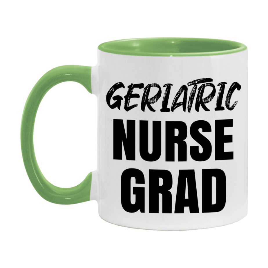 Geriatric Nurse Grad Coffee Mug - Ceramic Nursing Graduation Gift