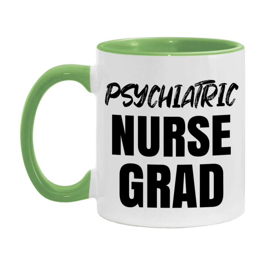 Psychiatric Nurse Grad Coffee Mug - Ceramic Nursing Graduation Gift