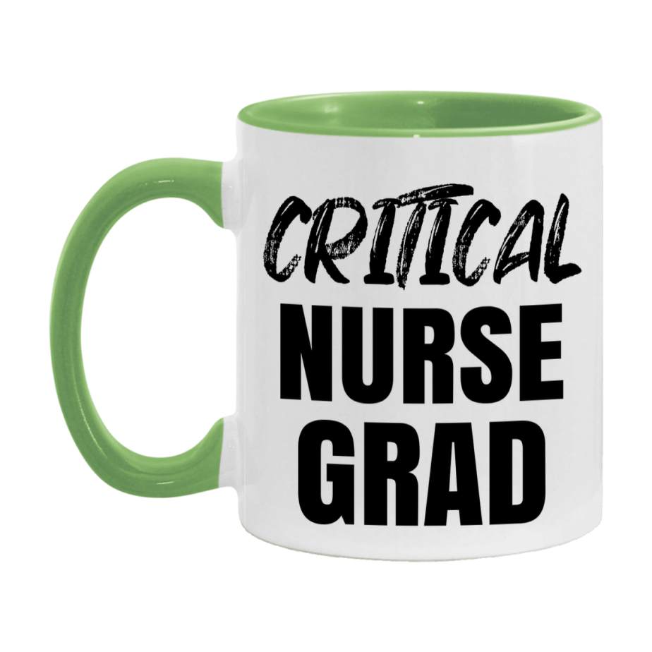 Critical Nurse Grad Coffee Mug - Ceramic Nursing Graduation Gift