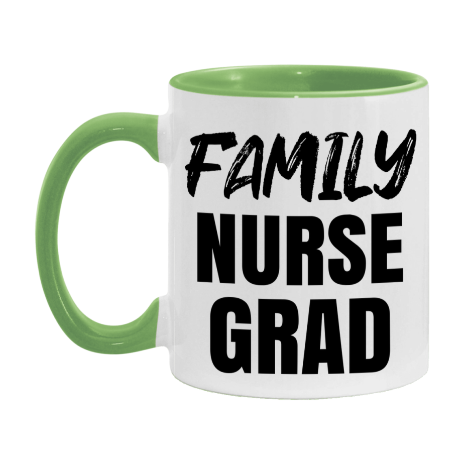 Family Nurse Grad Coffee Mug - Ceramic Nursing Graduation Gift