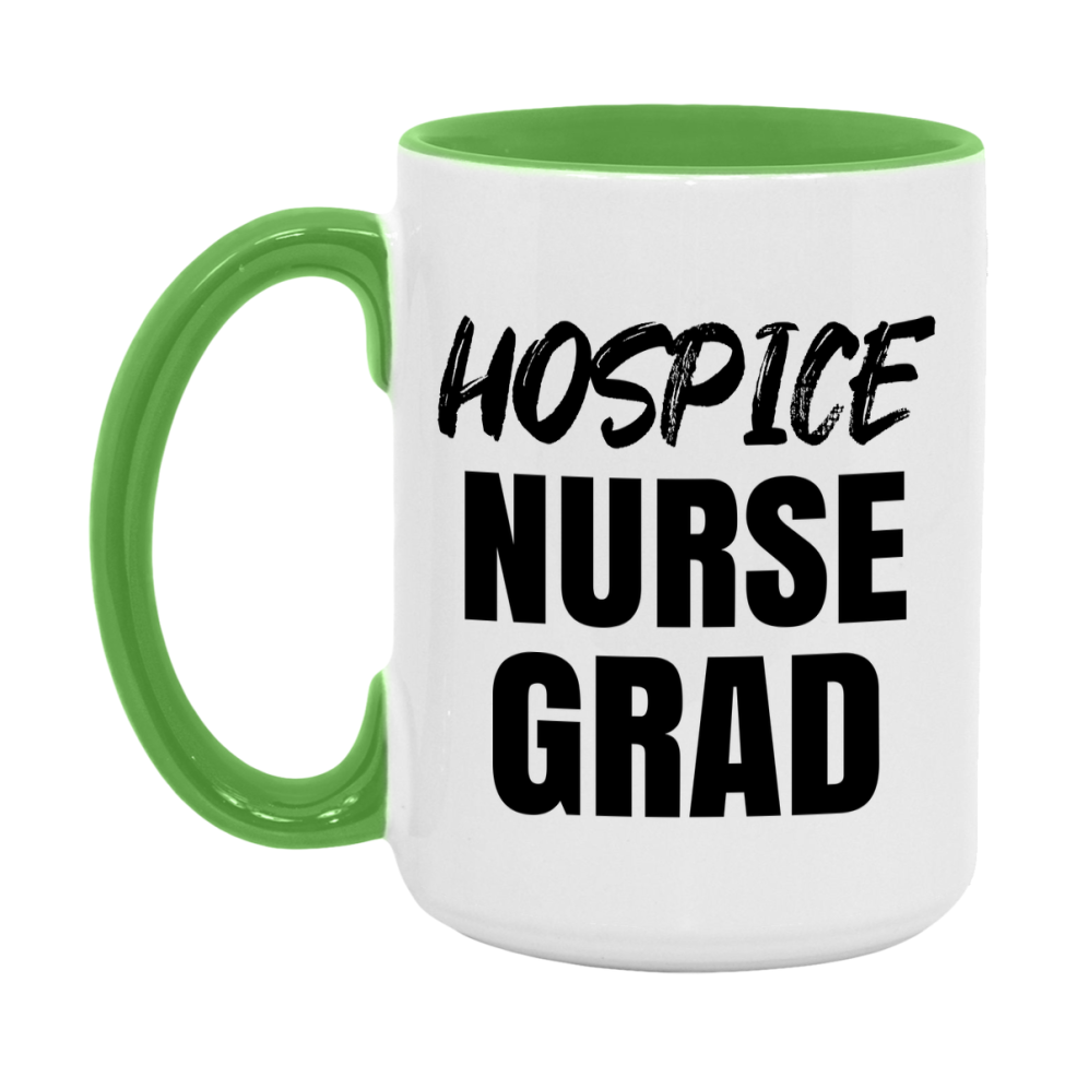 Hospice Nurse Grad Coffee Mug - Ceramic Nursing Graduation Gift