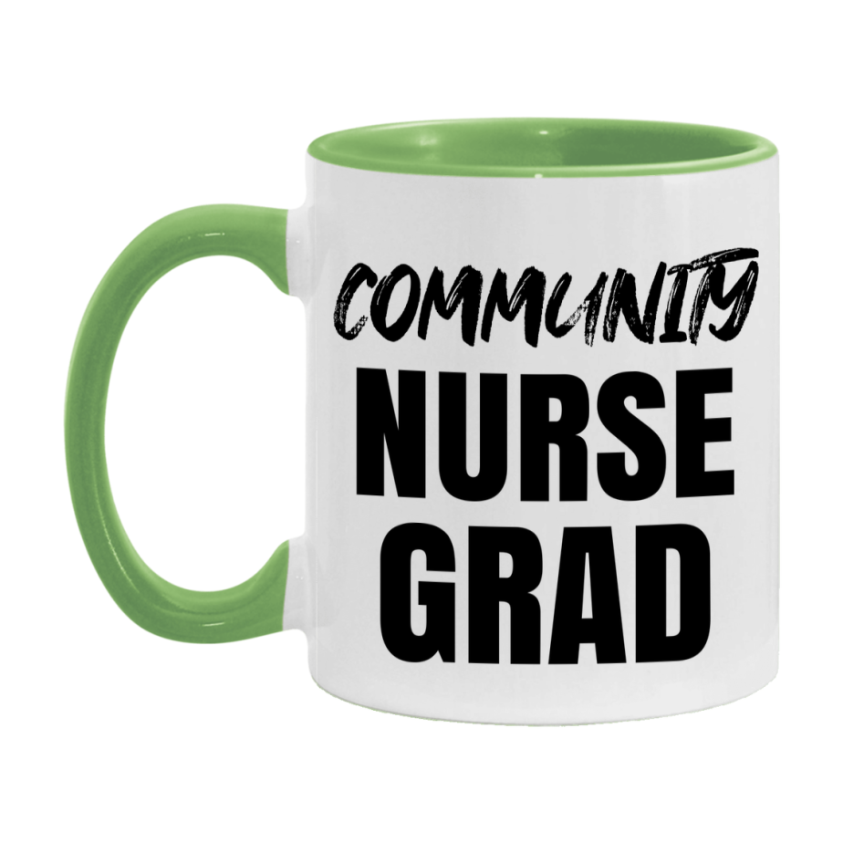 Community Nurse Grad Coffee Mug - Ceramic Nursing Graduation Gift