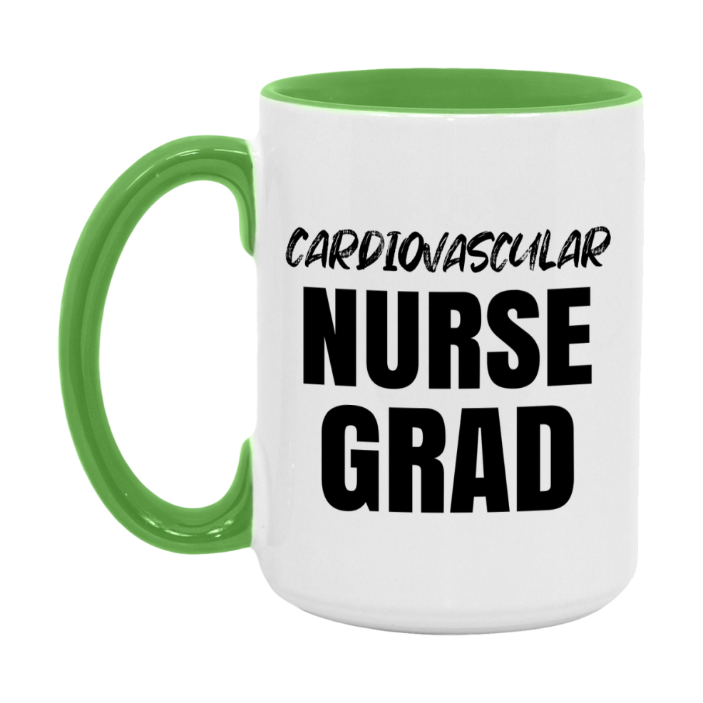 Cardiovascular Nurse Grad Coffee Mug - Ceramic Nursing Graduation Gift