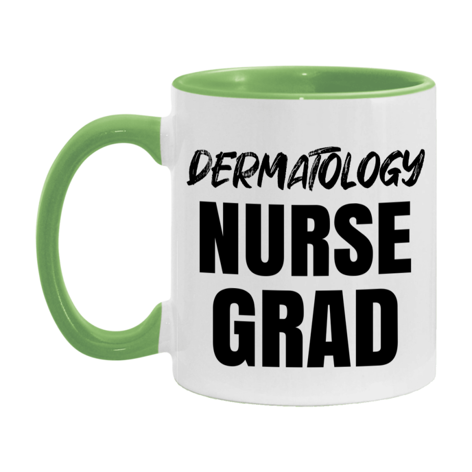 Dermatology Nurse Grad Coffee Mug - Ceramic Nursing Graduation Gift
