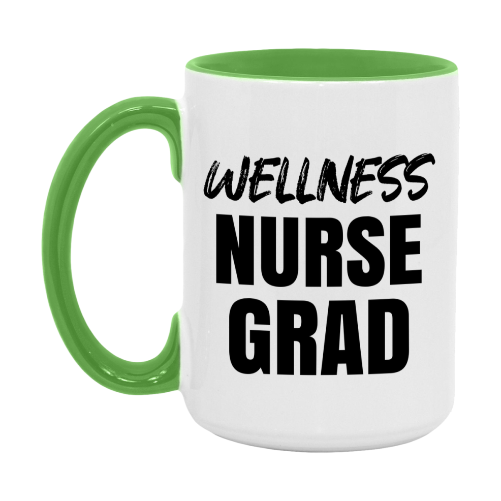 Wellness Nurse Grad Coffee Mug - Ceramic Nursing Graduation Gift