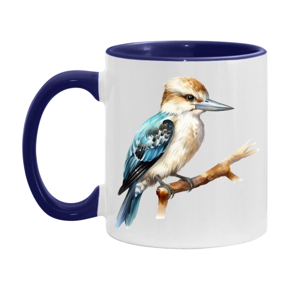 Bird Watching Mug, Kookaburra Song Bird Mug, 11oz or 15oz White Ceramic Coffee Mug Gift for Bird Watchers
