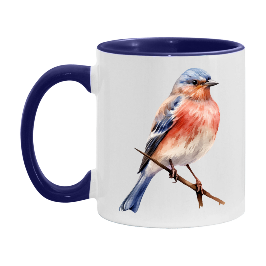 Bird Watching Mug, Linnet Song Bird Mug, 11oz or 15oz White Ceramic Coffee Mug Gift for Bird Watchers