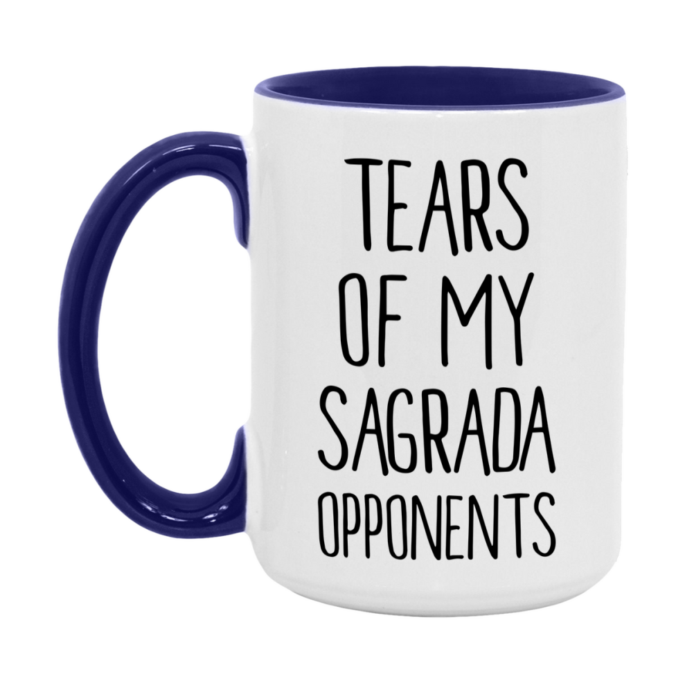 Funny Board Game Mug, Tears of My Sagrada Opponents, 11oz or 15oz Ceramic White Coffee Cup