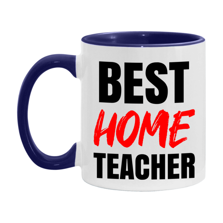 Teacher Superlative Mug, Best Home Teacher Gift, 11oz or 15oz White Ceramic Coffee Cup for Home Teacher