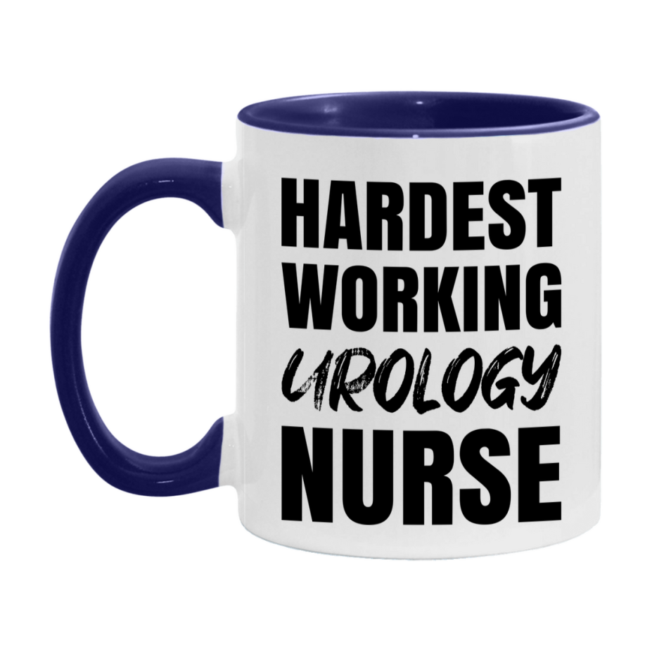 Nurse Superlative Mug, Hardest Working Urology Nurse Gift, 11oz or 15oz Ceramic Coffee Cup Gift
