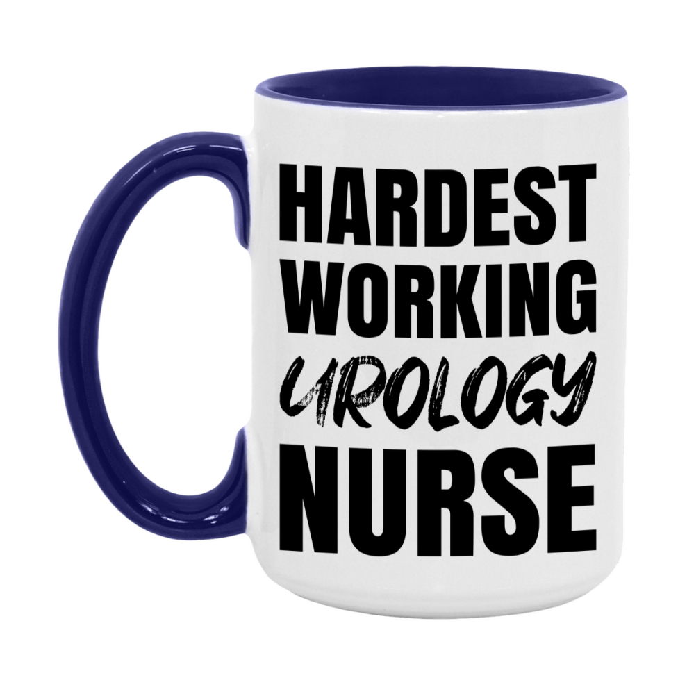 Nurse Superlative Mug, Hardest Working Urology Nurse Gift, 11oz or 15oz Ceramic Coffee Cup Gift