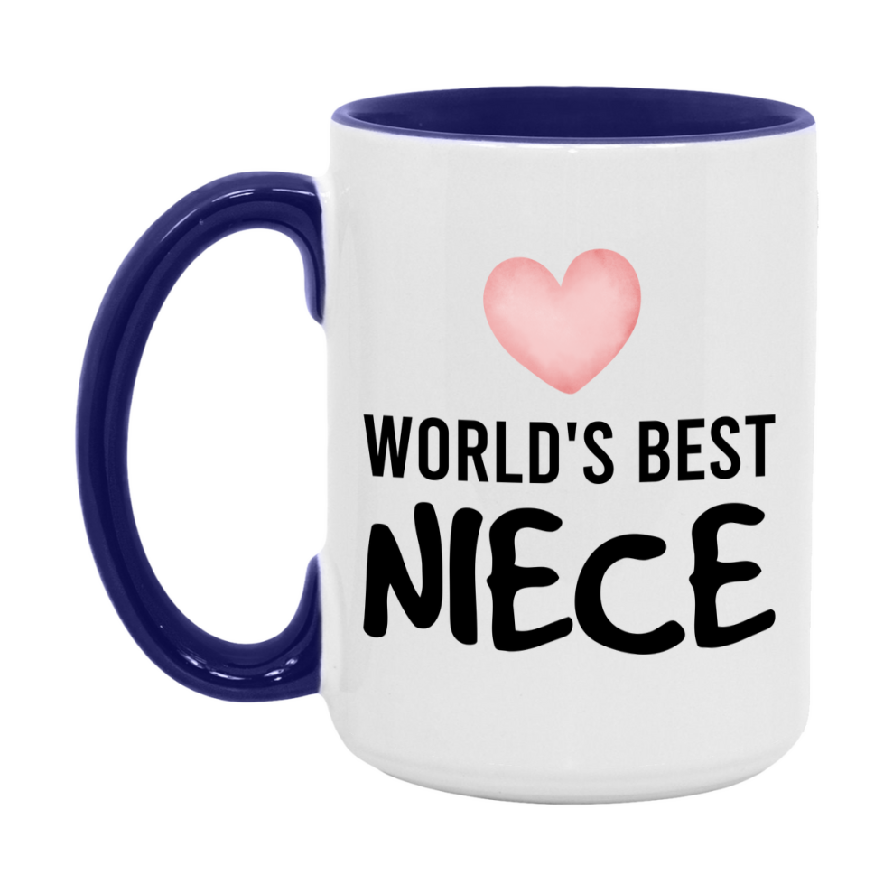 World's Best Niece Mug, Niece Superlative Coffee Mug, 11oz or 15oz Ceramic Cup, Gift for Niece