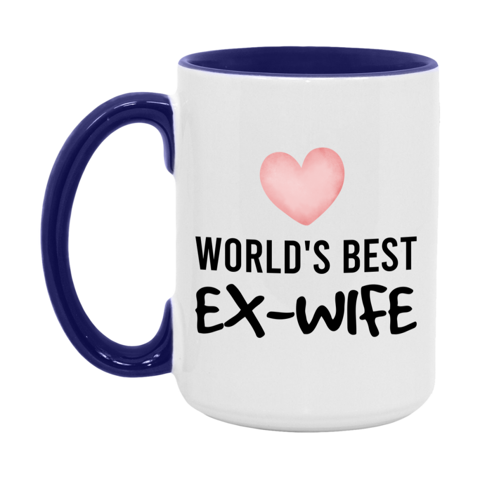 World's Best Ex-Wife Mug, Ex-Wife Superlative Coffee Mug, 11oz or 15oz Ceramic Cup, Gift for Ex-Wife