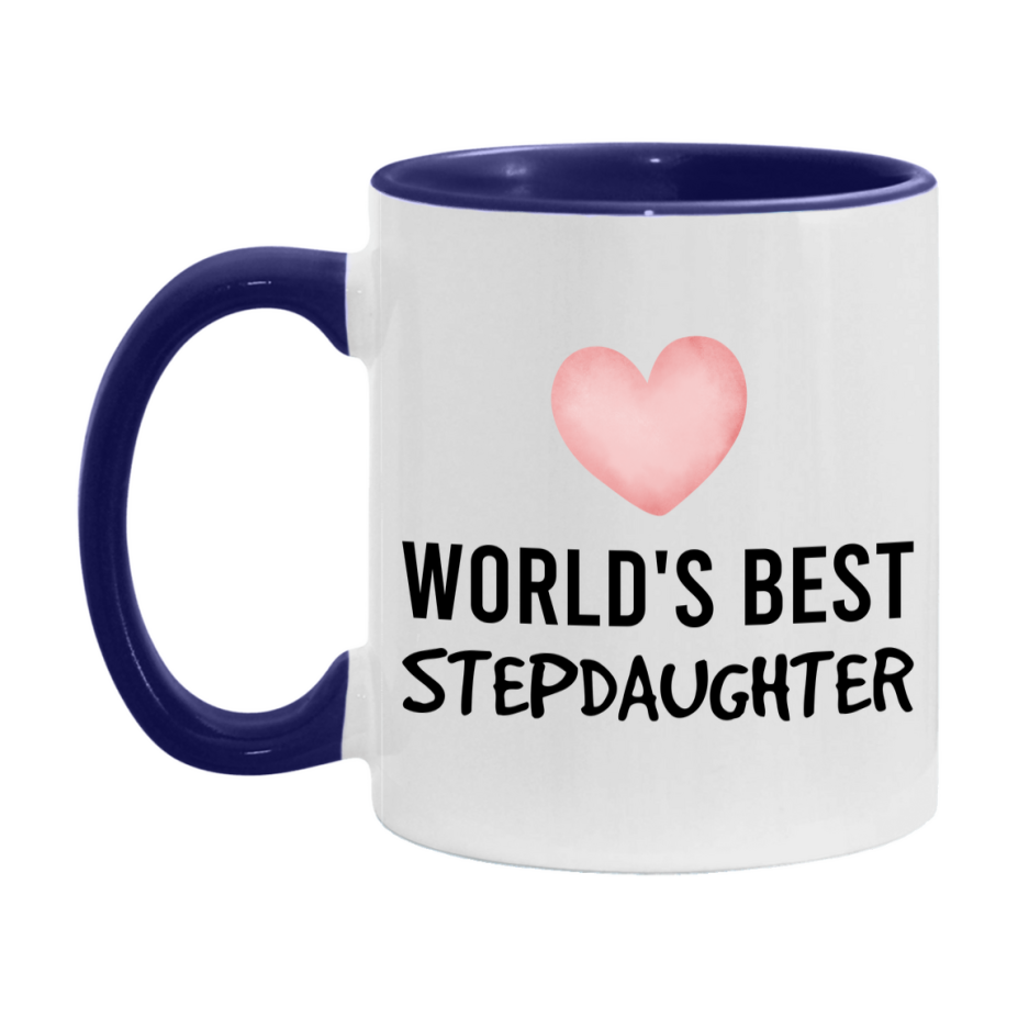 World's Best Stepdaughter Mug, Stepdaughter Superlative Coffee Mug, 11oz or 15oz Ceramic Cup, Gift for Stepdaughter