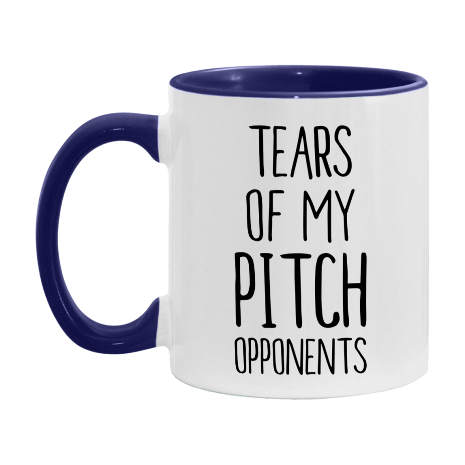 Funny Pitch Mug – “Tears Of My Pitch Opponents” – 11Oz Or 15Oz Coffee Cup