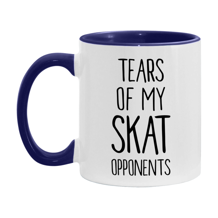 Funny Skat Mug – “Tears Of My Skat Opponents” – 11Oz Or 15Oz Coffee Cup