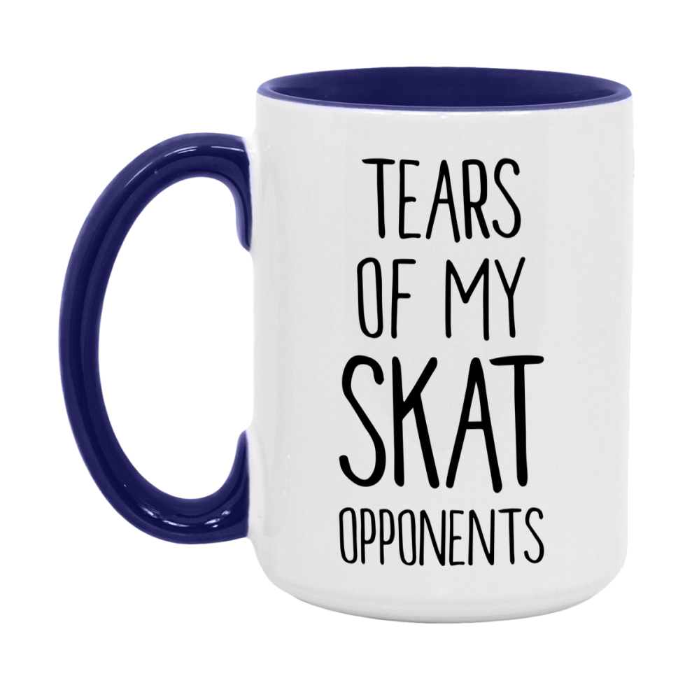 Funny Skat Mug – “Tears Of My Skat Opponents” – 11Oz Or 15Oz Coffee Cup