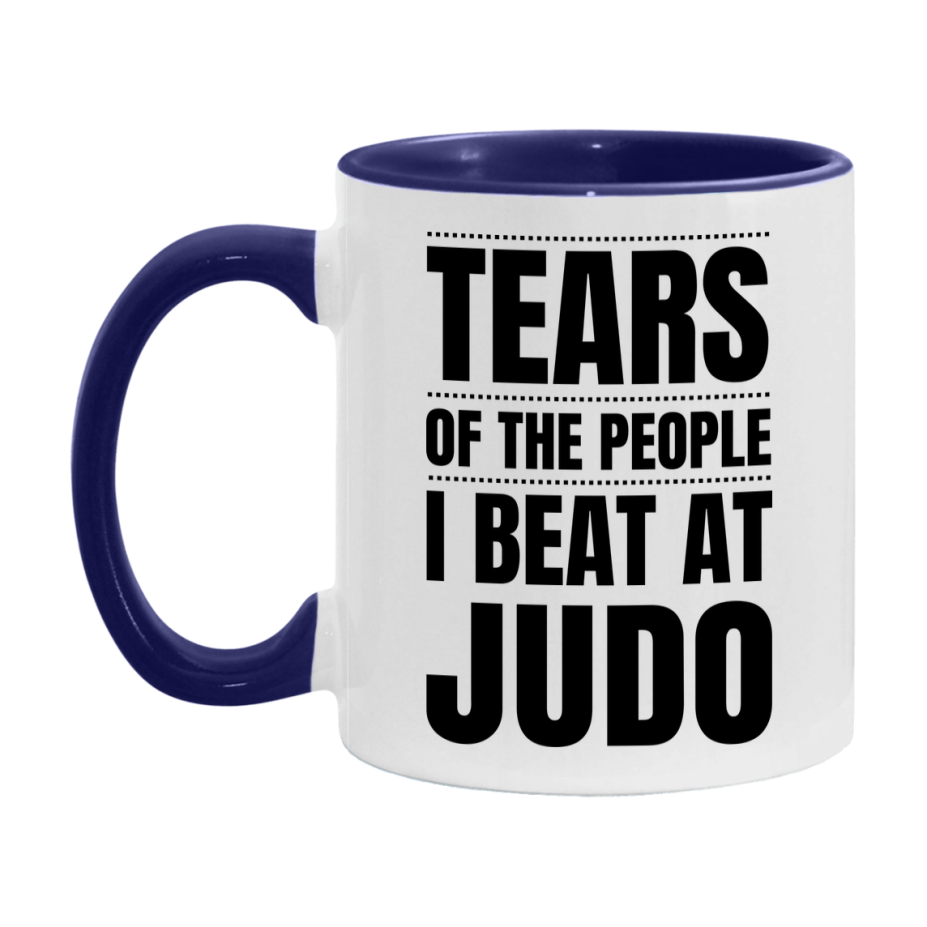 Funny Judo Mug - "Tears Of The People I Beat At Judo" - 11Oz Or 15Oz Ceramic Coffee Cup