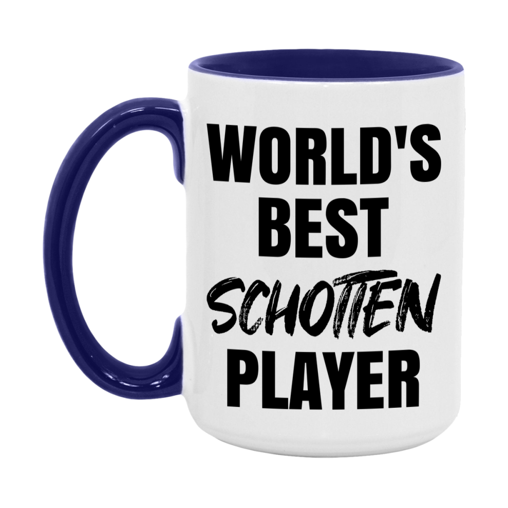 World's Best Schotten Player Mug, Funny Card Game Player Gift, 11Oz Or 15Oz White Ceramic Mug