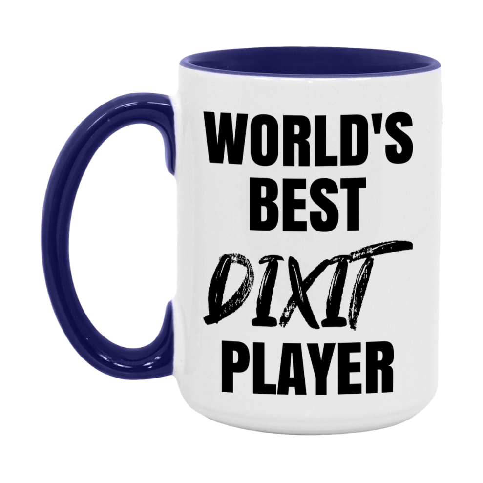 World's Best Dixit Player Mug, Funny Game Board Gift, 11Oz Or 15Oz White Ceramic Mug