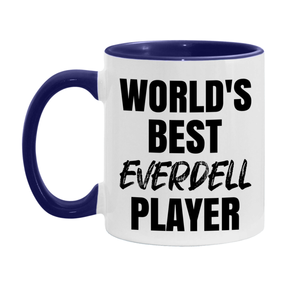 World's Best Everdell Player Mug, Funny Game Board Gift, 11Oz Or 15Oz White Ceramic Mug