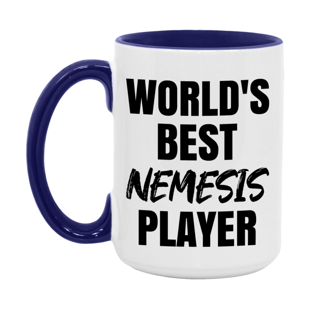 World's Best Nemesis Player Mug, Funny Game Board Gift, 11Oz Or 15Oz White Ceramic Mug