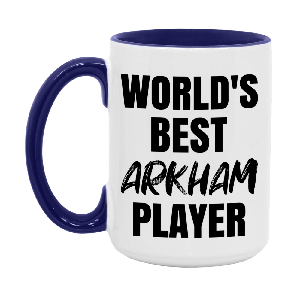 World's Best Arkham Player Mug, Funny Game Board Gift, 11Oz Or 15Oz White Ceramic Mug