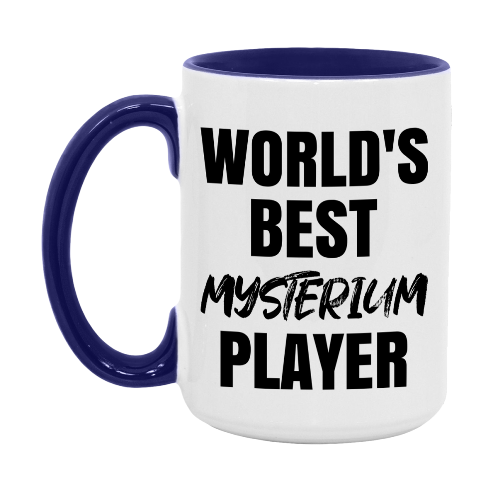 World's Best Mysterium Player Mug, Funny Game Board Gift, 11Oz Or 15Oz White Ceramic Mug